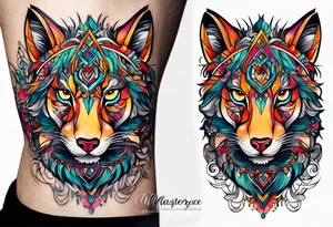 Armband with alpha animals tattoo idea