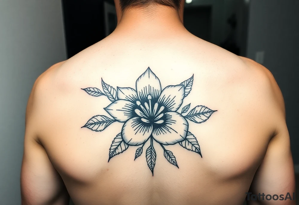 Puerto Rico island  Flor de Maga tattoo idea