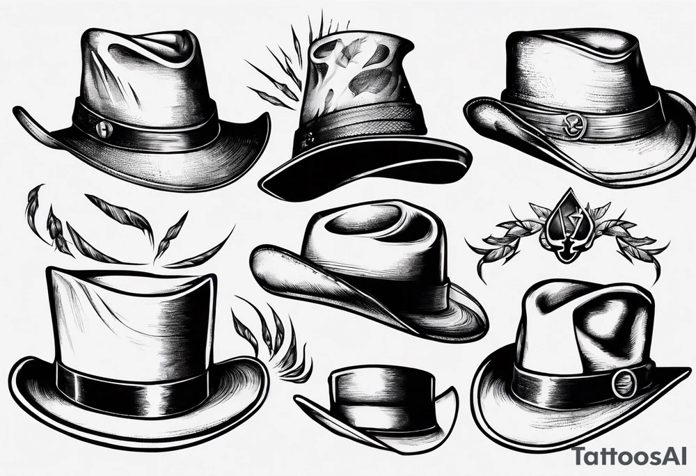 Mblack hat tattoo idea