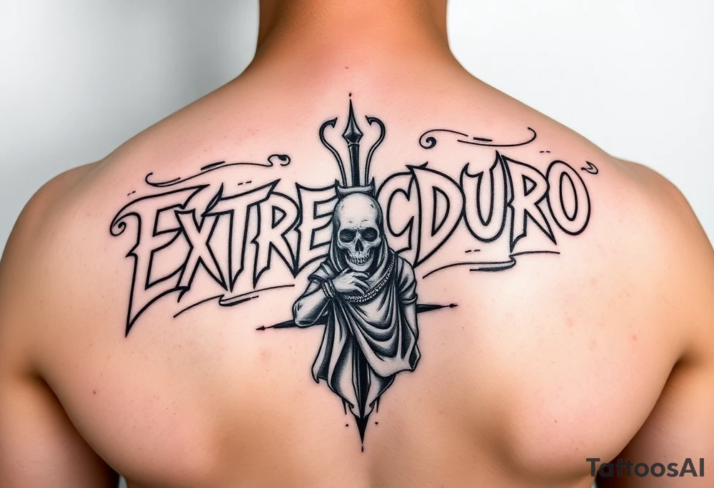 brazo completo con letra de canciones de extremoduro y con imagen de robe iniesta iñaki anton y manolo chinato tattoo idea