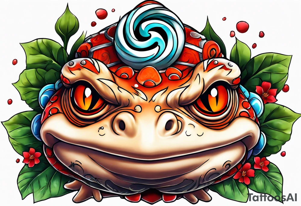 Jiraiya Naruto Gamakichi toad tattoo idea