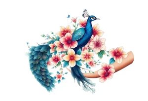 Peacock , Exotic flowers, Coi fish tattoo idea