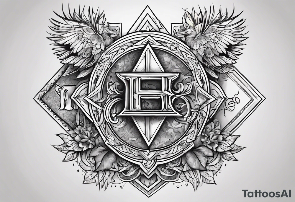 money and fire and love tattoo idea
