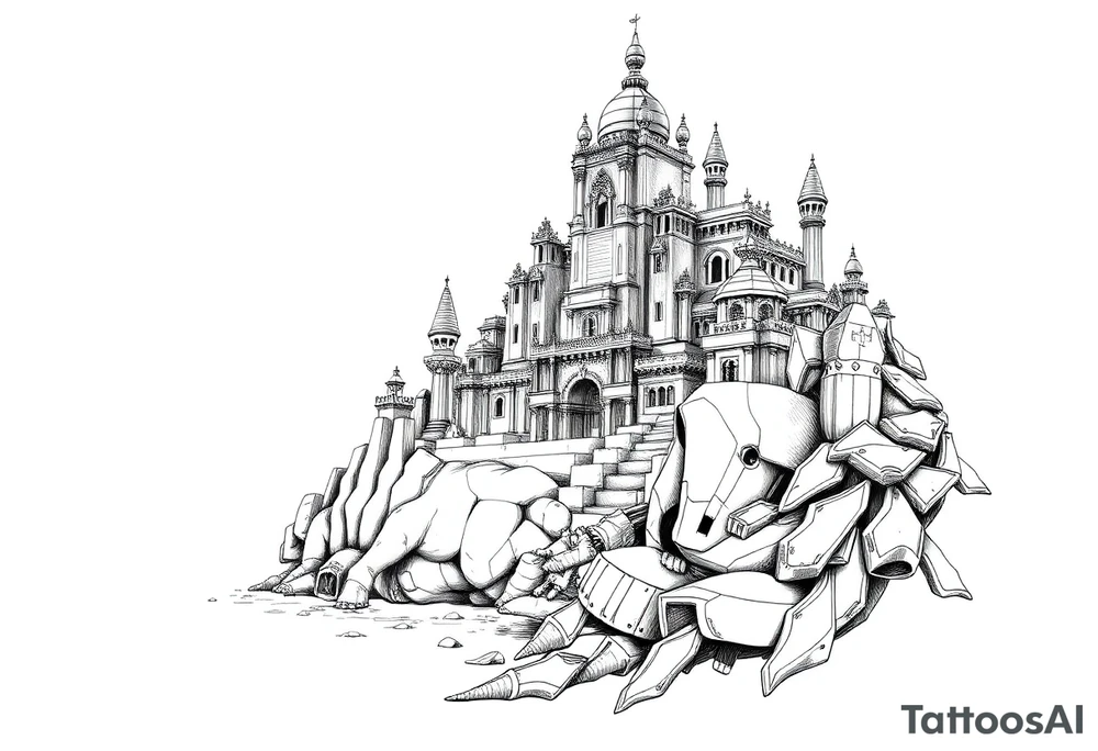 city of 
atlantis tattoo idea