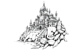 city of 
atlantis tattoo idea