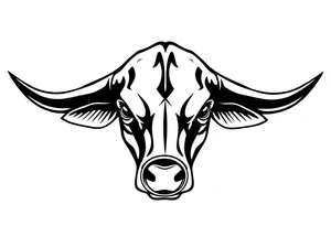 Bull with nose ring tattoo idea