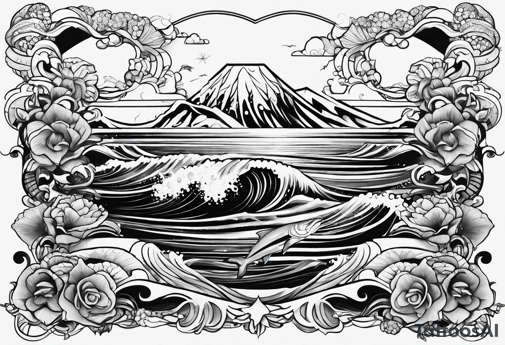 Ocean tattoo idea