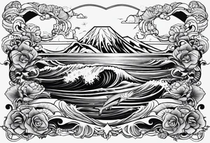 Ocean tattoo idea