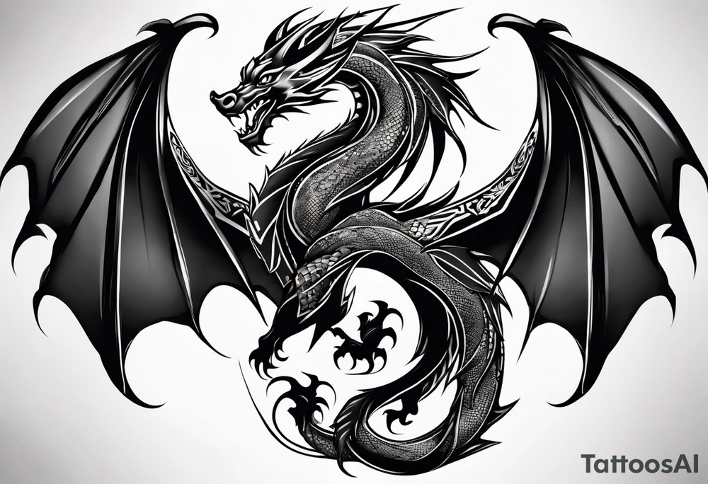 Dragon tattoo idea
