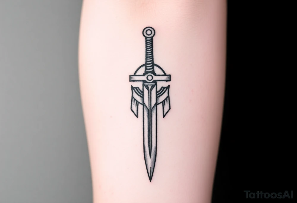 spartan a sword tattoo idea