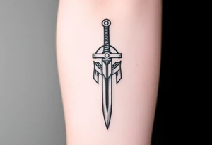 spartan a sword tattoo idea