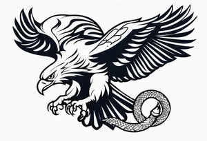 eagle carrying a snake tattoo idea