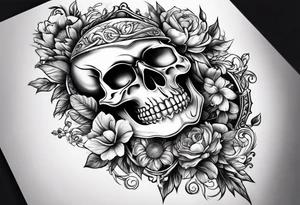 Memento mori sleeve tattoo design tattoo idea