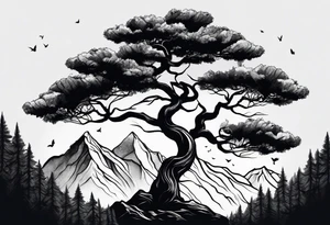 Trees
Mountains tattoo idea