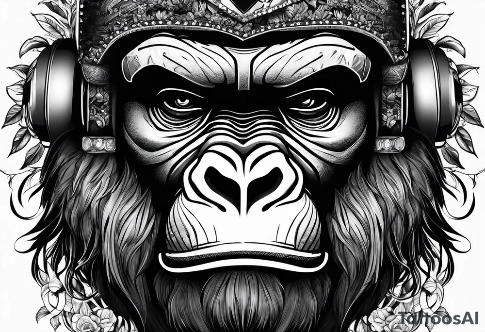 Gorilla tattoo idea