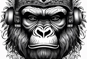 Gorilla tattoo idea