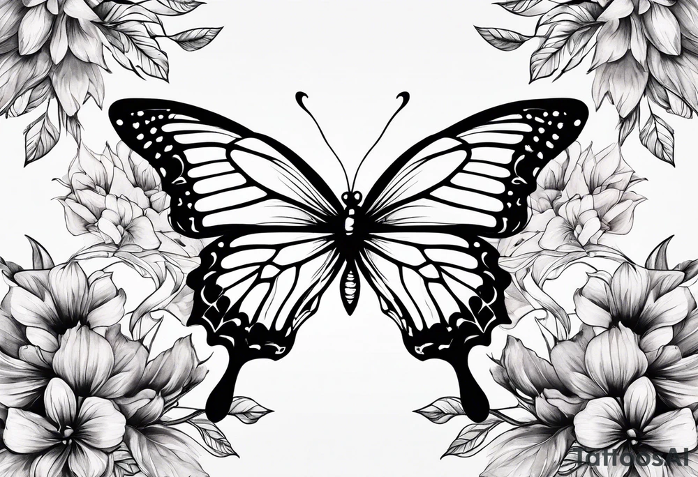 Butterflies tattoo idea