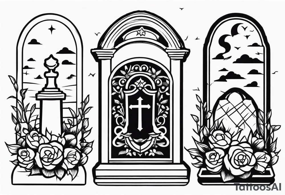 Gravestone tattoo design tattoo idea