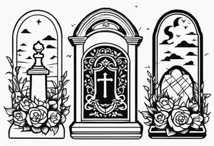 Gravestone tattoo design tattoo idea