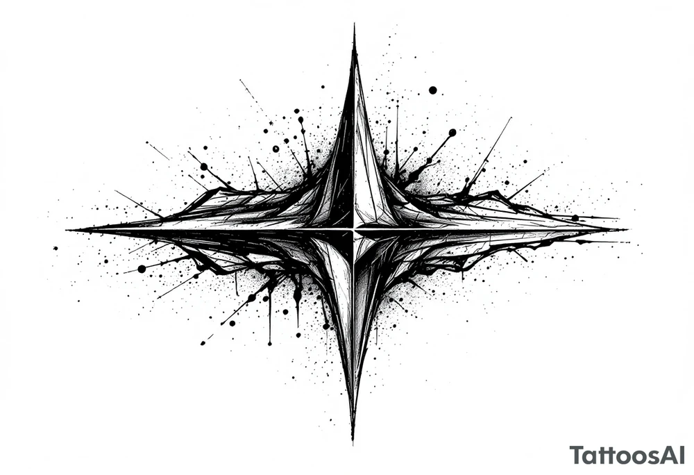 one arrow the look down tattoo idea