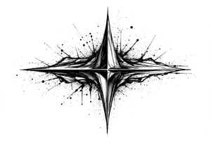 one arrow the look down tattoo idea