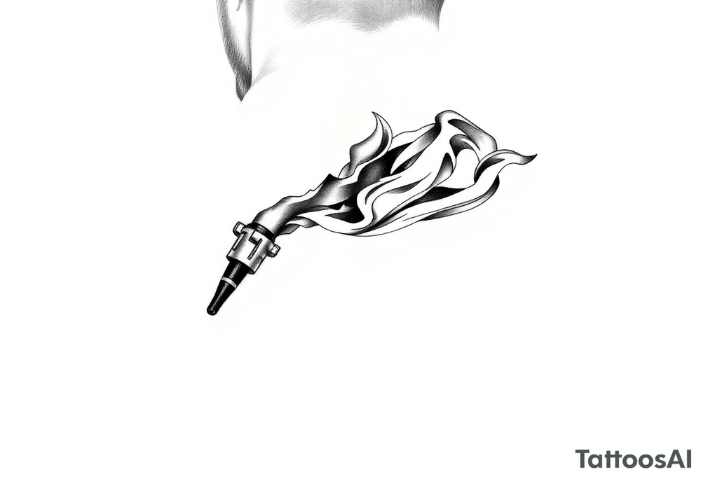 Dope in smoke tattoo idea