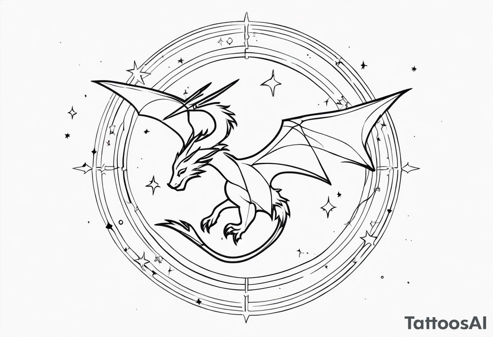 draco constellation tattoo idea