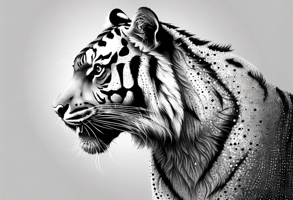 spine tattoo. tiger. needs to fit vertically tattoo idea