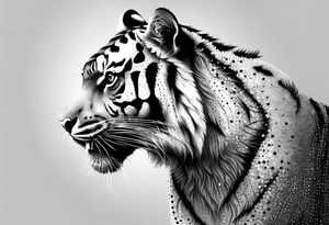spine tattoo. tiger. needs to fit vertically tattoo idea