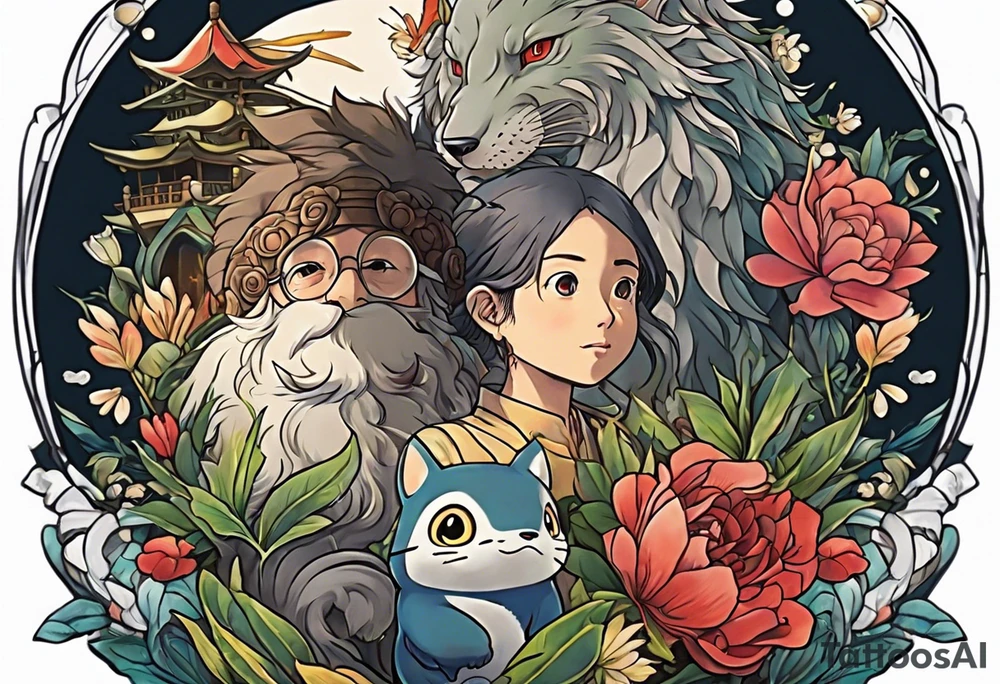 studio ghibli tattoo idea