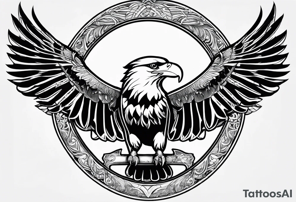 AO in  big letters across the sky tattoo idea