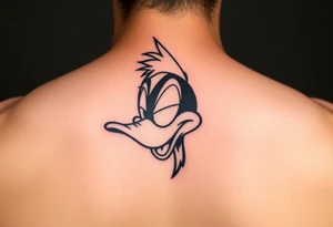 80s looking Daffy duck  high tattoo idea