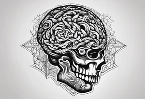 Tattoo going through brain tattoo idea