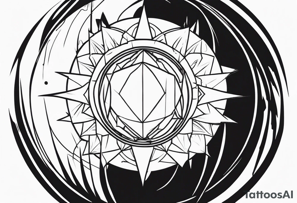 sphere exploding tattoo idea