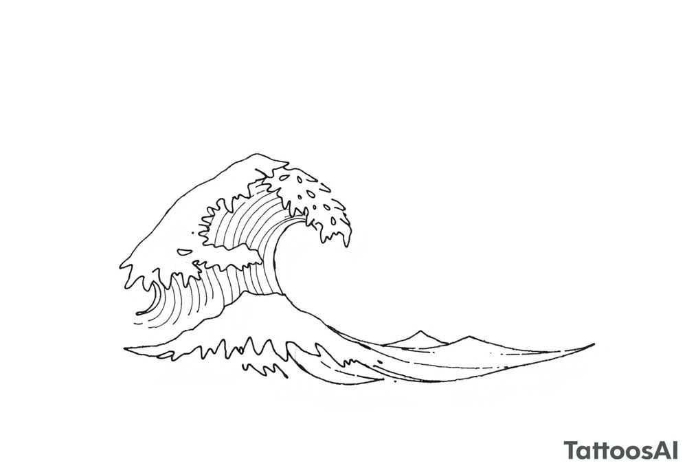 waves tattoo idea