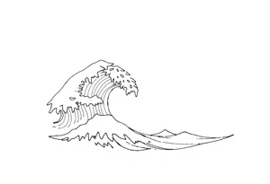 waves tattoo idea