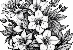 Larkspur tattoo idea