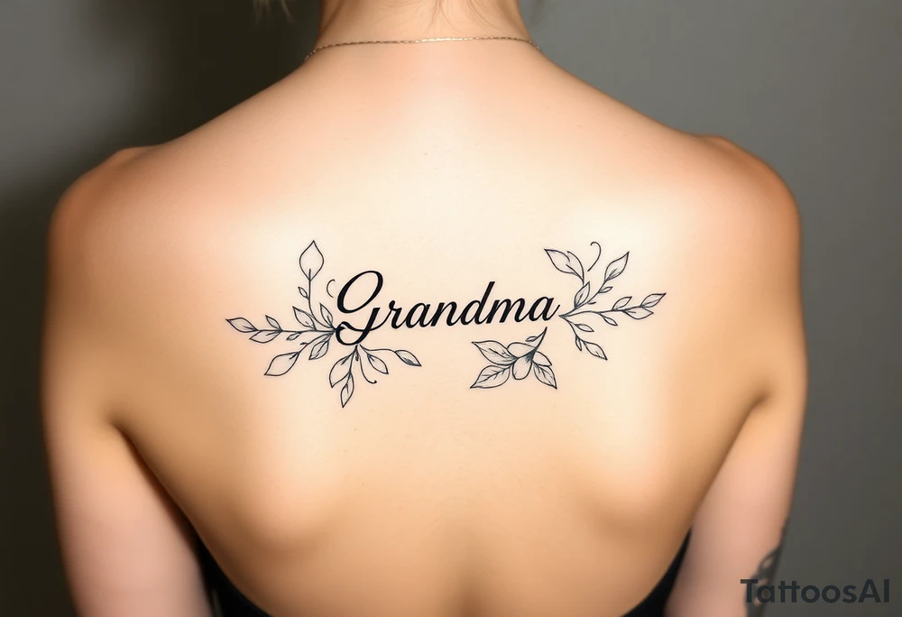 Memorial for grandma tattoo idea