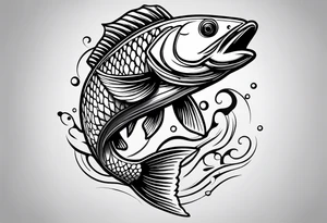 Fishing, race cars tattoo idea