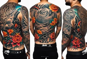 back tattoo covering the whole back design tattoo idea