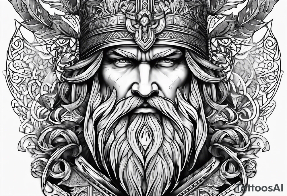 odin nordic tattoo idea