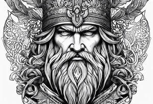 odin nordic tattoo idea