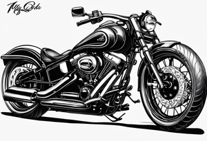 biking tattoo idea