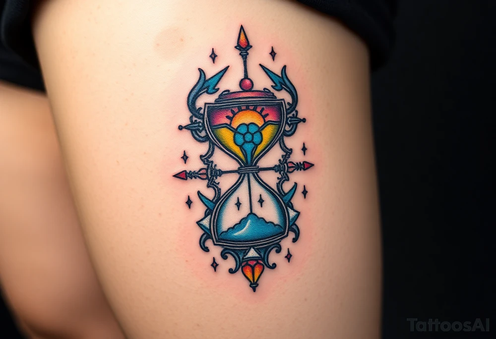 hourglass tattoo idea