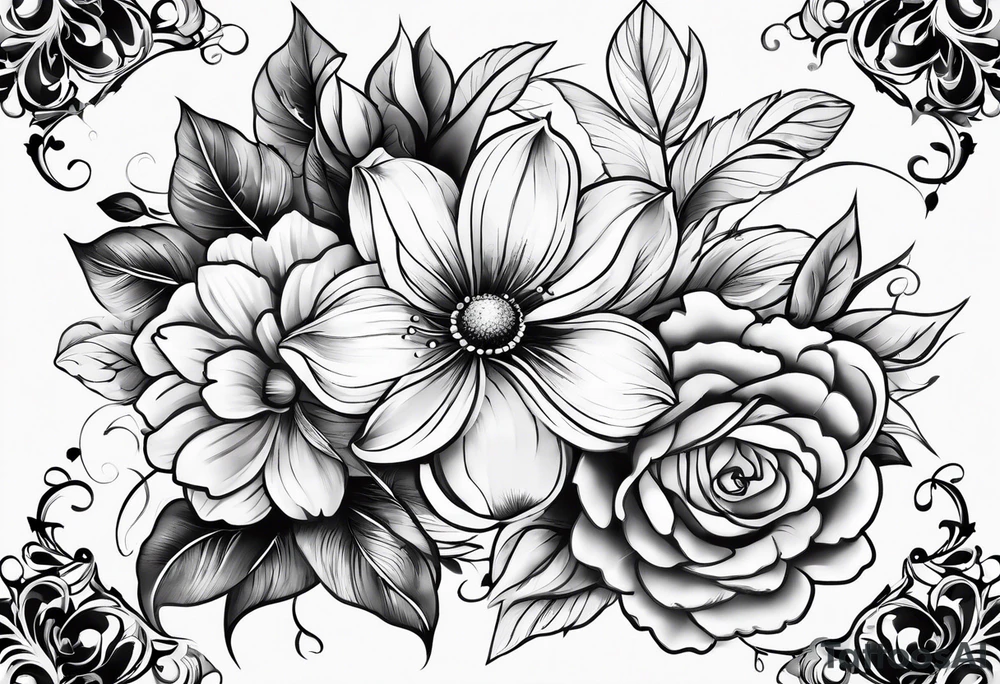Flowers tattoo idea