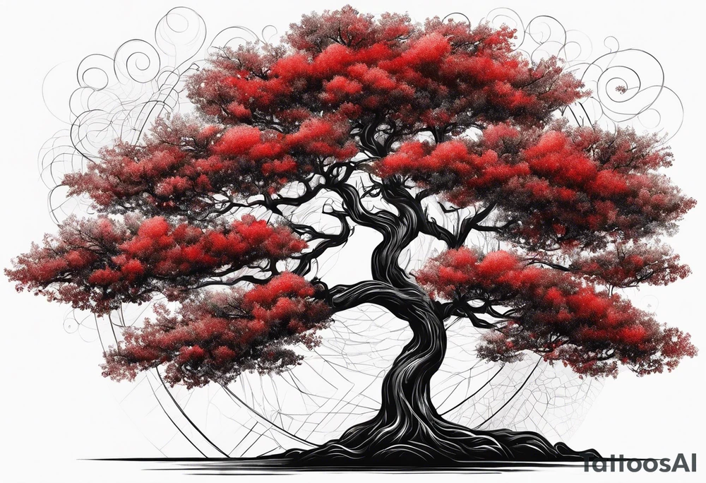 Red-black tree with binary code tattoo idea