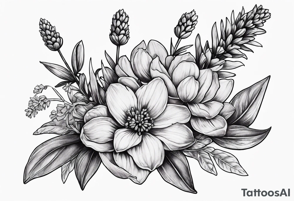Lavender tattoo idea