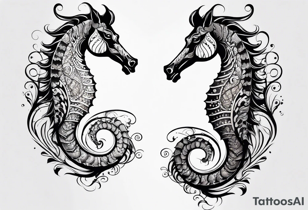 sea horse tattoo idea