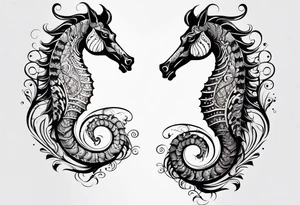 sea horse tattoo idea