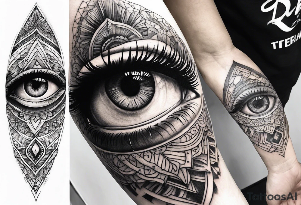 eye forearm tattoo tattoo idea